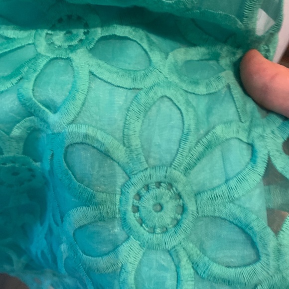 Mud pie floral lace overlay‎ lined sumner dress. Worn once - Picture 5 of 6